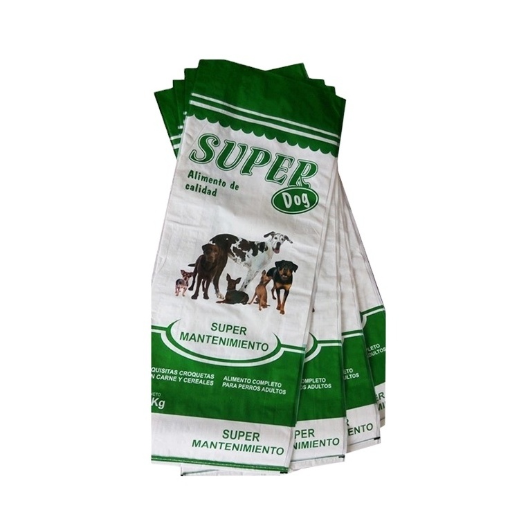 PP plastic woven poultry animal horse cattle pig rabbit food feed bags for sale 10kg 15kg 20kg 50LBS fish meal cat litter sacks