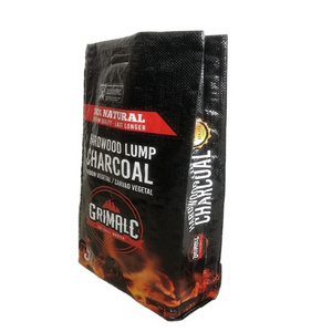 5kg 10kg Bbq Charcoal Packaging Bag Laminated Pp Woven Bopp Bag For lump hardwood Charcoal 3kg 4 kg