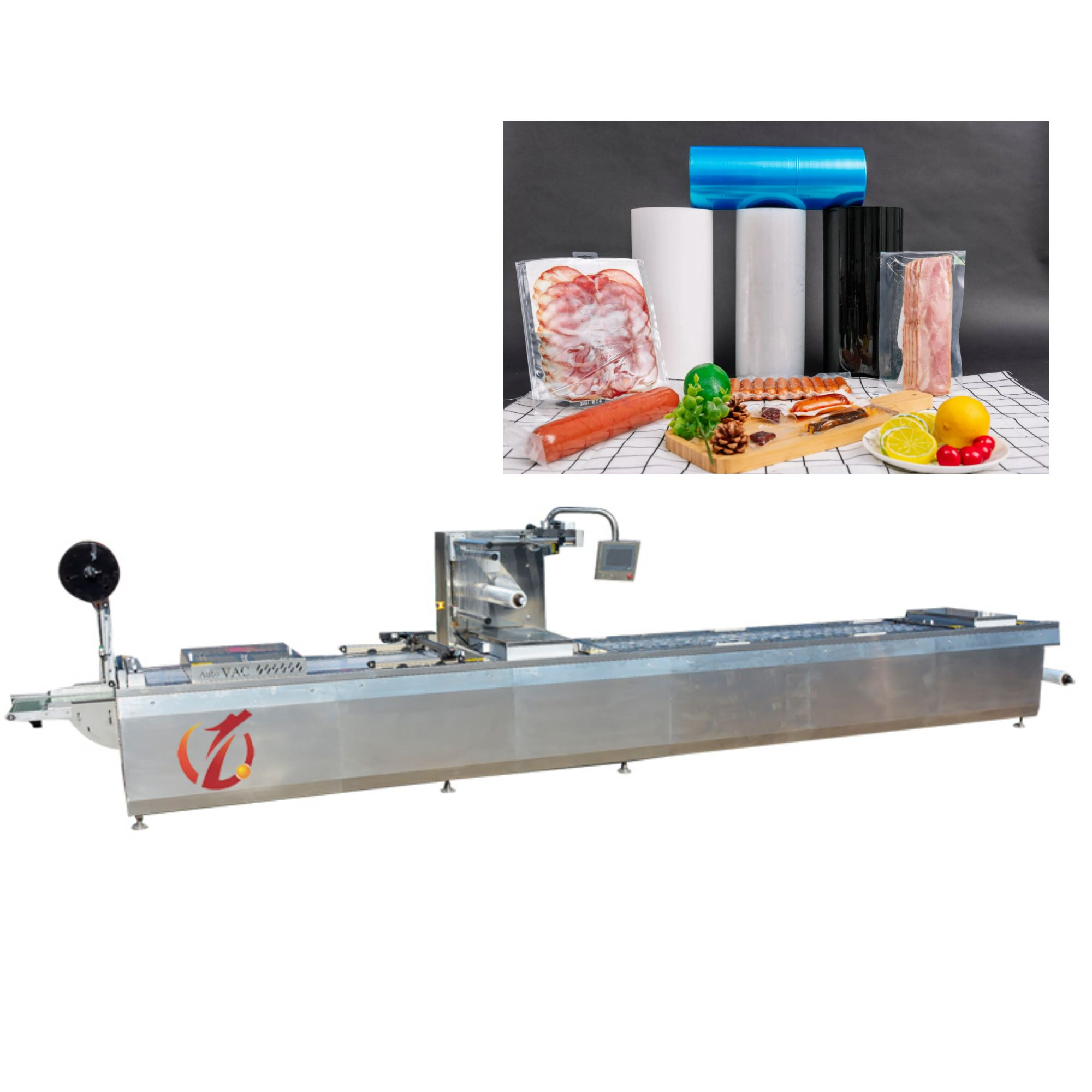 Sausage steak vacuum packaging machine meat thermoforming vacuum packaging machine