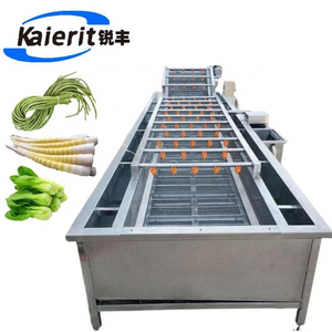 Hot industrial fruit and vegetable washing machine Corn continuous working cleaning machine vegetable bubble cleaning machine