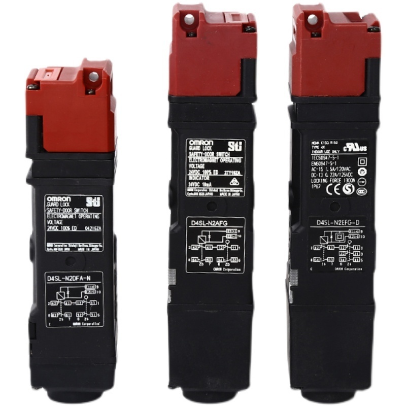 D4SL-N2NFG-D  Limit Switches Compact Guard Locking Safety Switch solenoid lock, 2 NC / 1 NO + 2 NC / 1 NO, G 1/2 conduit, plasti