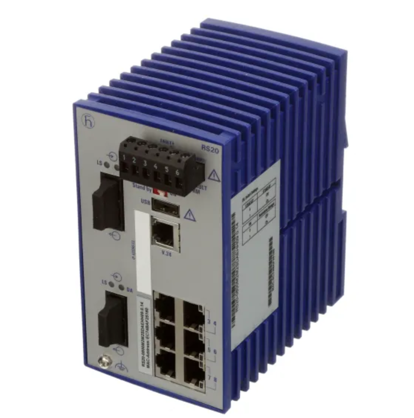 HIRSCHMANN | RS20-0800M2M2SDAEHC | 8 PORT FAST-ETHERNET-SWITCH