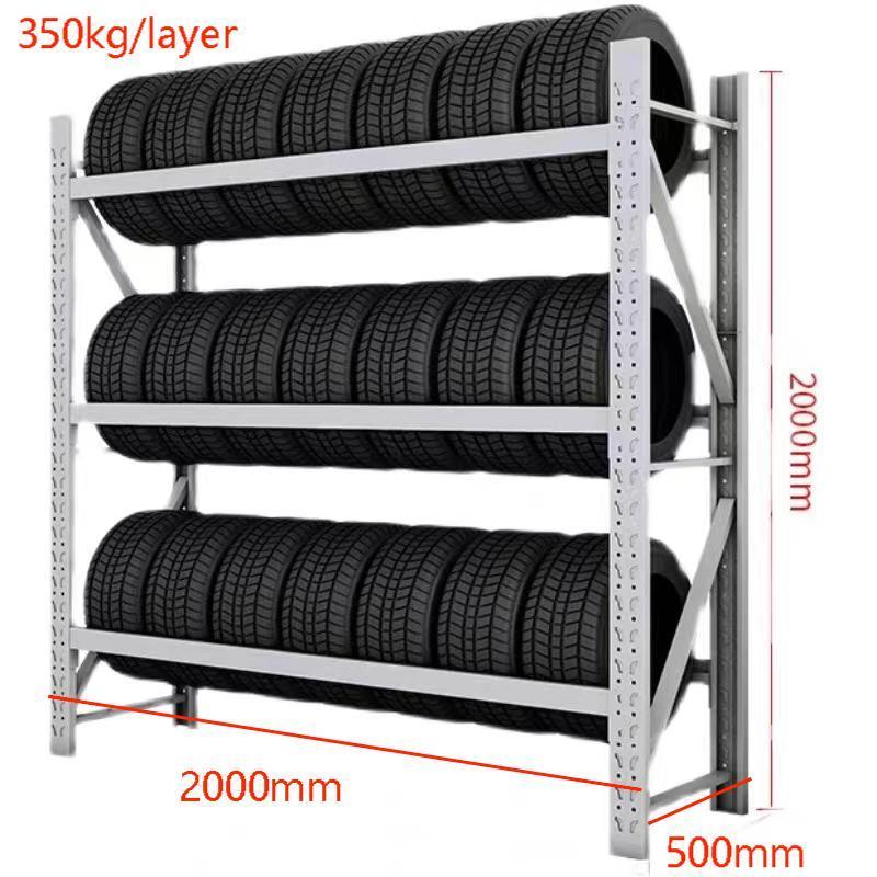 Factory Price Moveable Stackable Shelf Adjustable Medium Duty Storage Tire Rack System