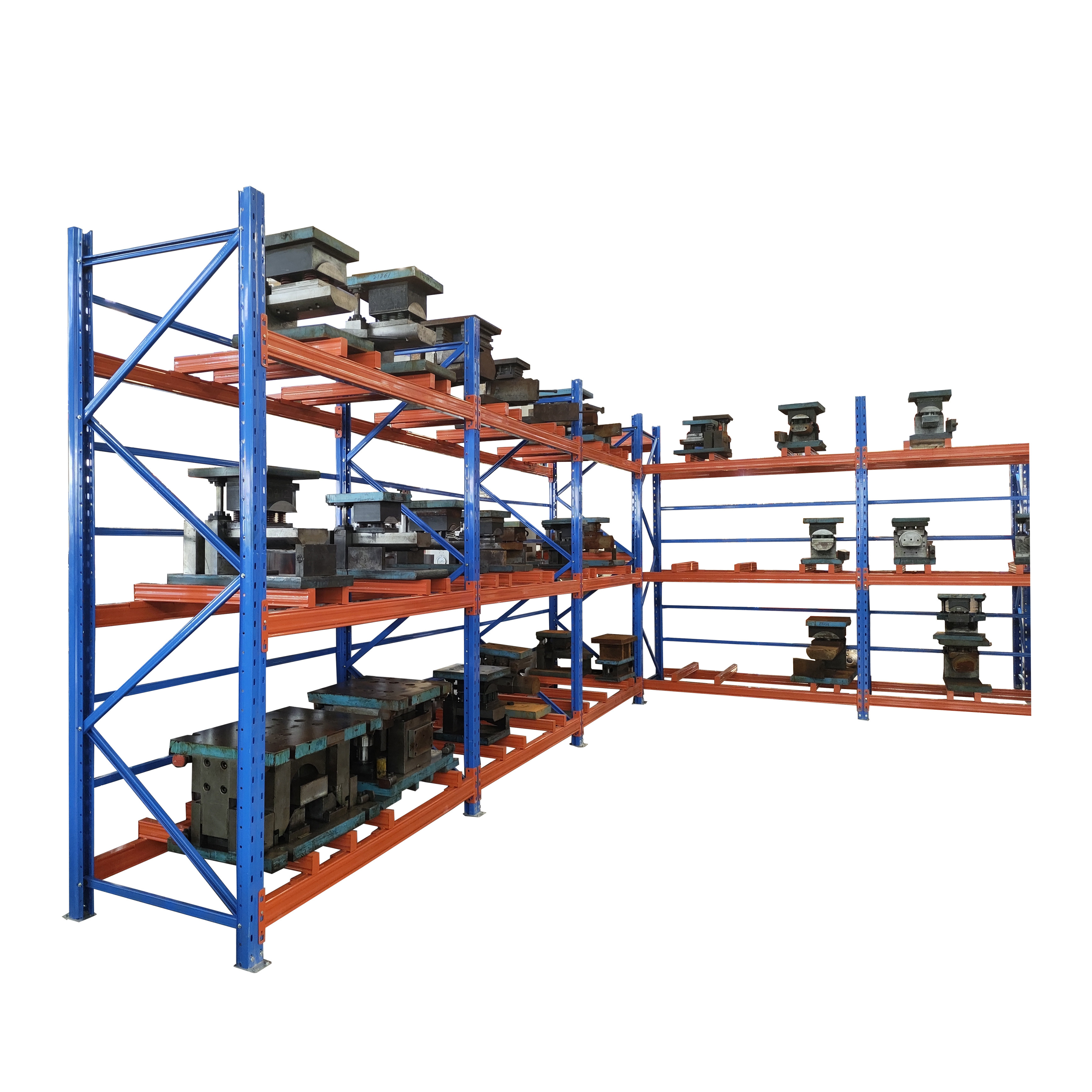 Heavy duty folding metal storage racks stacking shelves shelving units