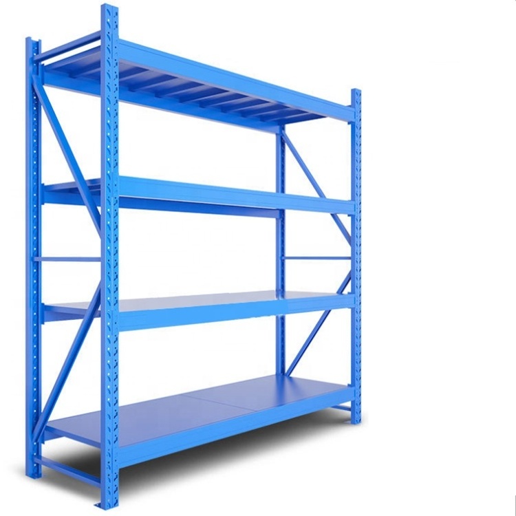 Custom Boltless Medium Duty Shelving Large Capacity Garage Shelves Flexible Warehouse Racks