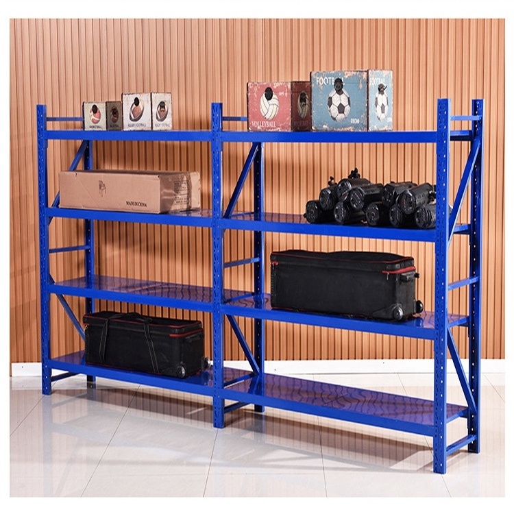 Custom Boltless Medium Duty Shelving Large Capacity Garage Shelves Flexible Warehouse Racks