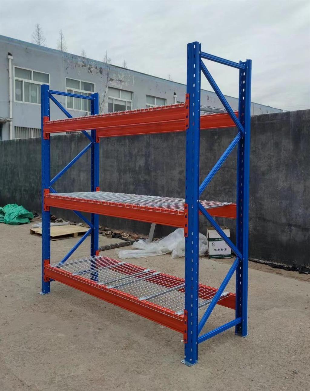 heavy duty rack with wire mesh decking load capacity 3T per layer warehouse shelf auto factory