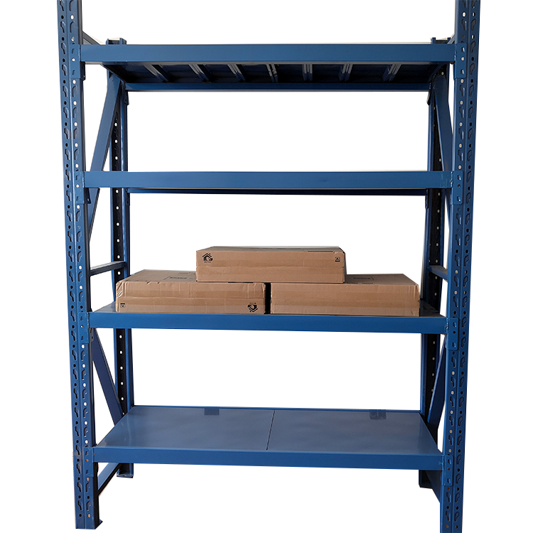 Medium  duty 4 tier shelves  metal industrial hanging storage rack customized warehouse storage shelf