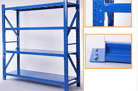 Medium  duty 4 tier shelves  metal industrial hanging storage rack customized warehouse storage shelf