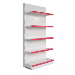 Low MOQ Custom Medium Duty Grocery Steel Shelf Display Gondola Shelving Adjustable Supermarket Shelves