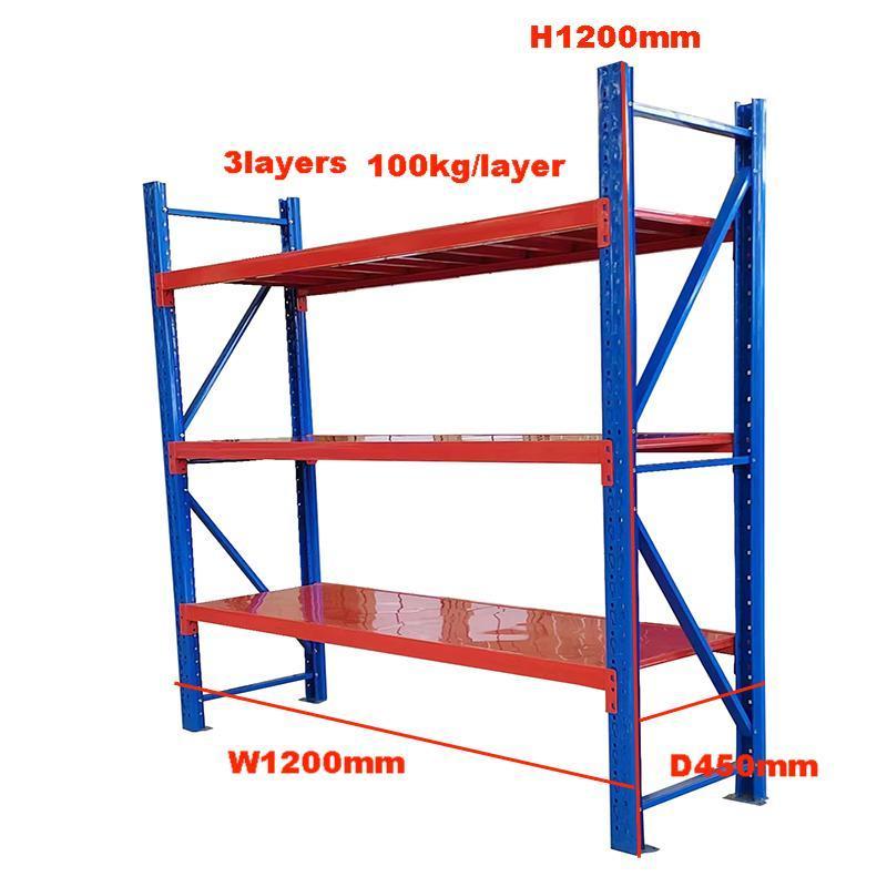 Multi Layer Warehouse Light Duty Metal Boltless Racking Floor Standing Adjustable Garage Storage Shelves