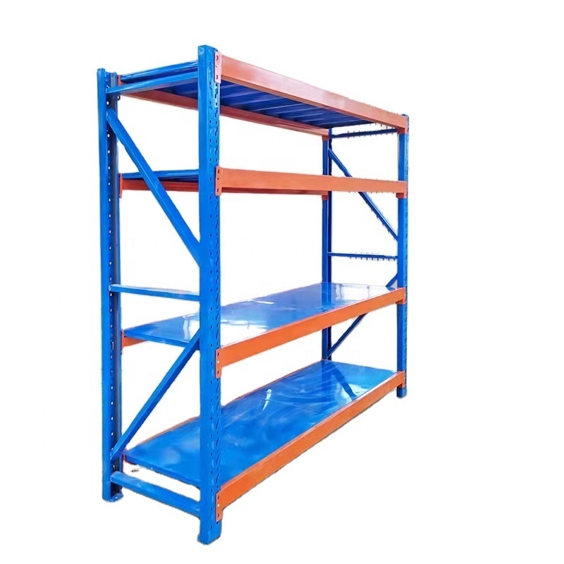 Bolted Stacking Racks Steel Powder Coating Warehouse Shelf Adjustable Customized Storage Shelves