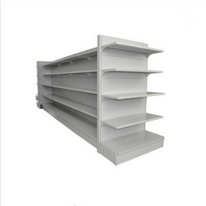 Customizable supermarket shelves wall sided gray color supermarket shelf new design gondola shelving