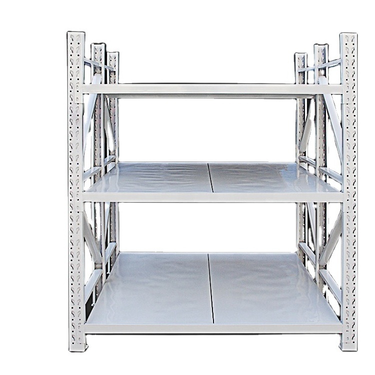 Custom Boltless Medium Duty Shelving Large Capacity Garage Shelves Flexible Warehouse Racks