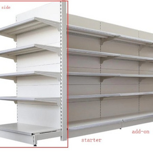 Low MOQ Supermarket Shelf Double Side Display Shelf Elegant Grocery Rack