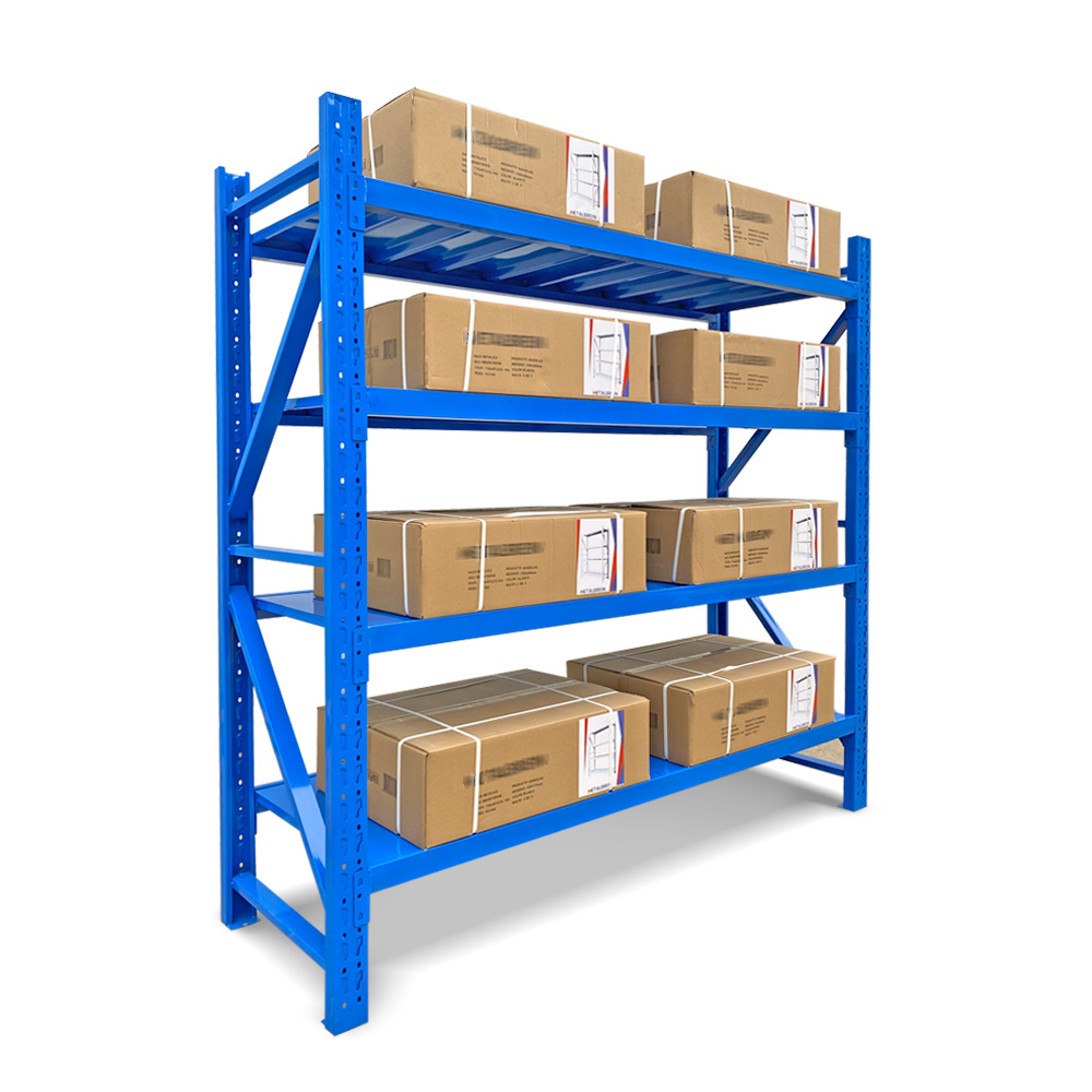 Custom Boltless Medium Duty Shelving Large Capacity Garage Shelves Flexible Warehouse Racks