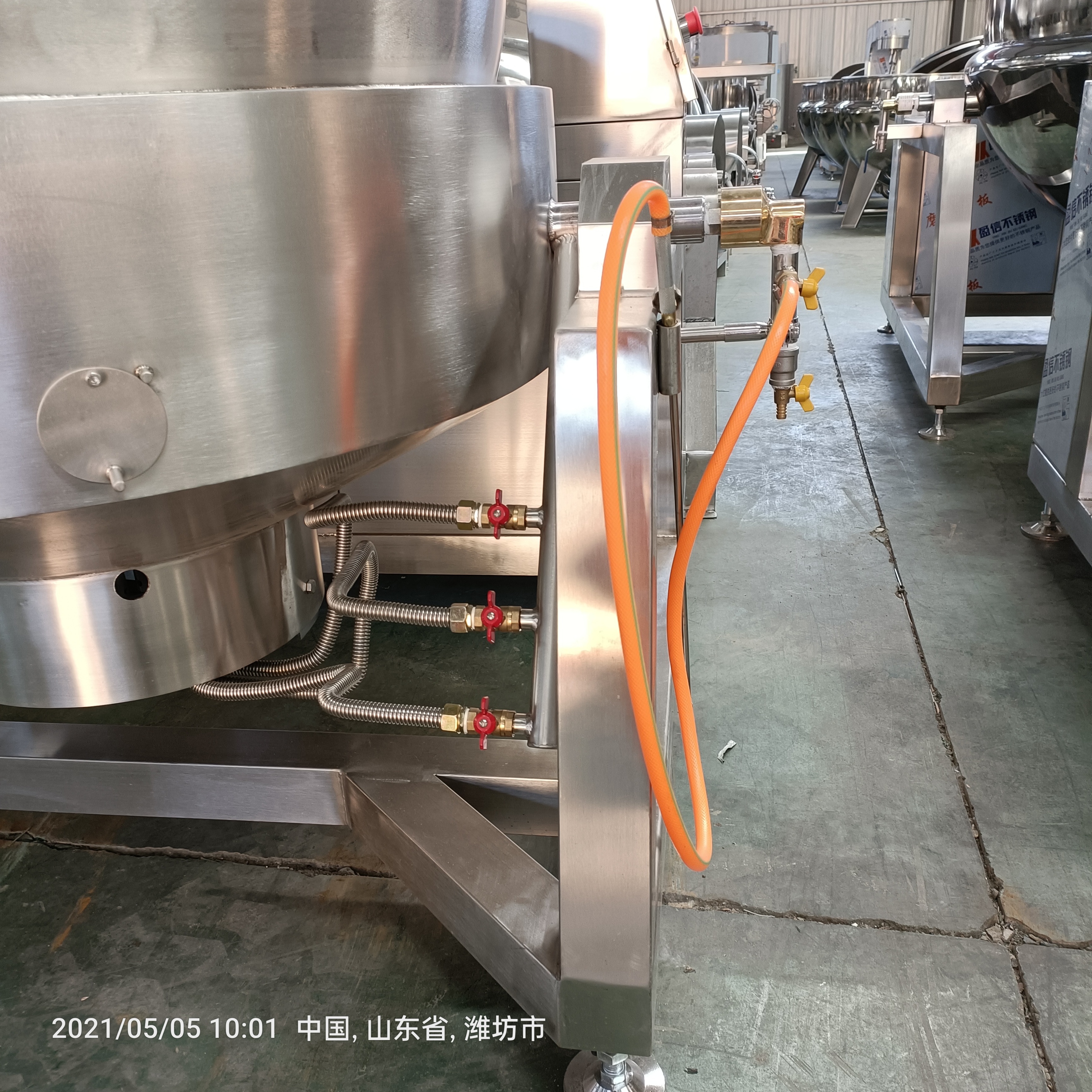 2024 good quality energy-saving gas fry sauce pan cooking mixer