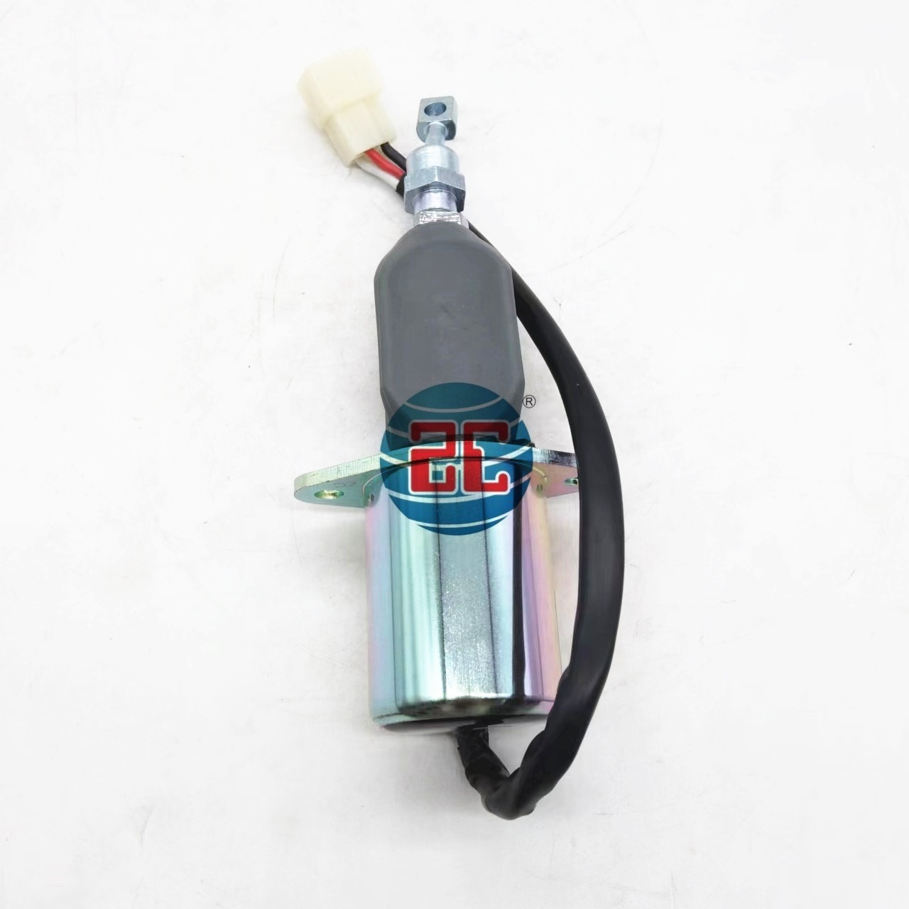 SA-4572-12 Fuel Shutoff Stop Solenoid Valve Fits Excavator Wood ward Diesel Engine White Plug 12V