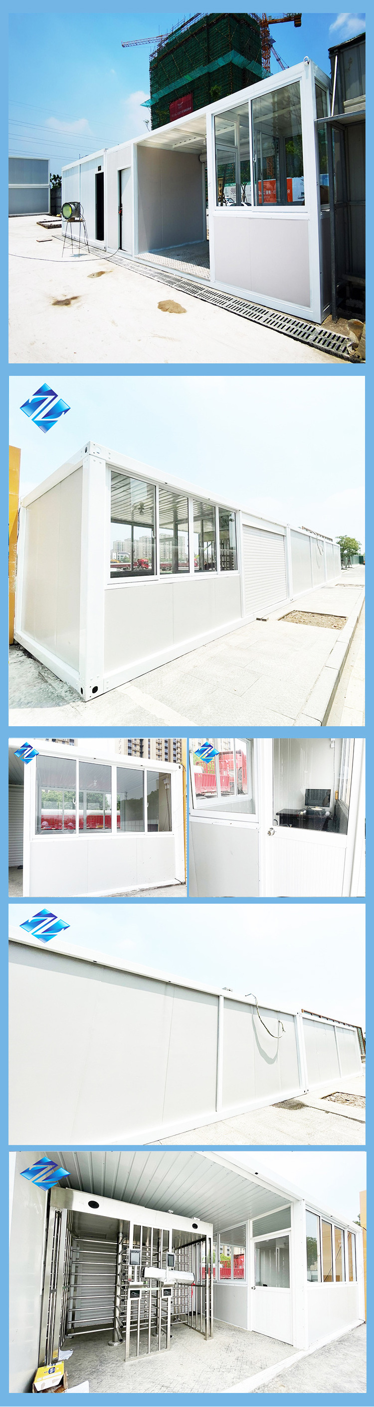 Modular guard house prefabricated guard booth parking ticket booth portable  guard room cabin