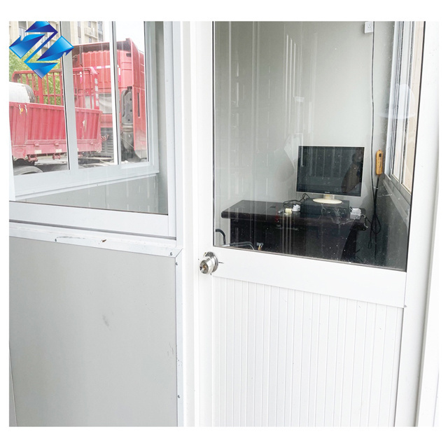 China High Quality Outdoor Portable Mobile Eps Sandwich Panel Security Guard Booth Sentry Kiosk