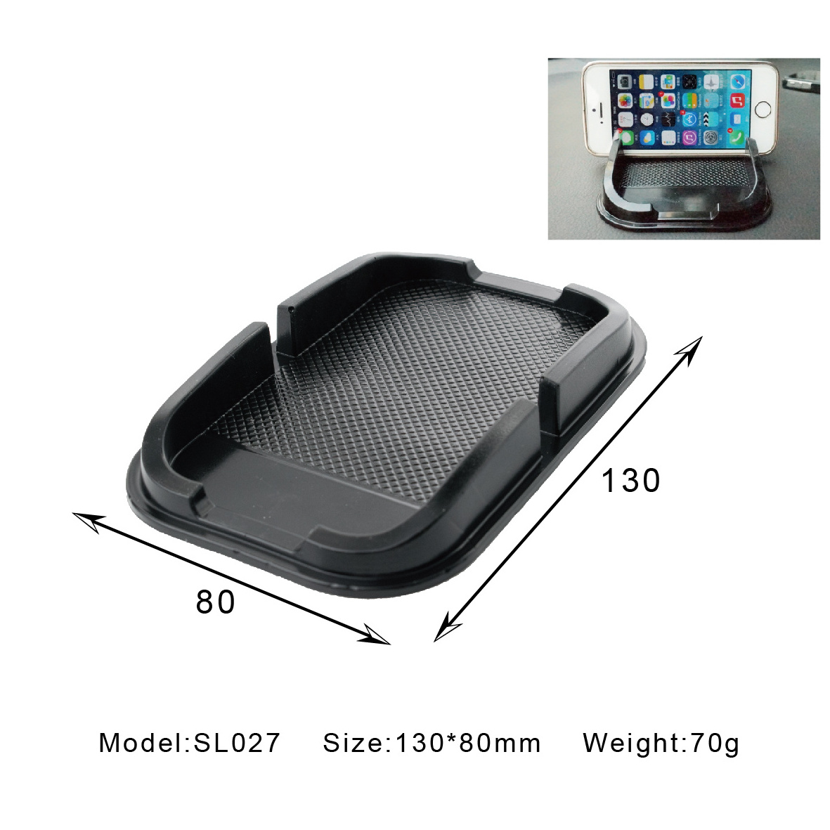 Auto Accessories Promotional Gifts Mobile Phone Holder Anti Slip Mat On Car Dashboard