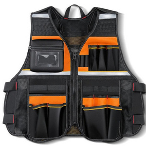 Adjustable work vest clothing tool vest suitable for men and women leisure outdoor work vest