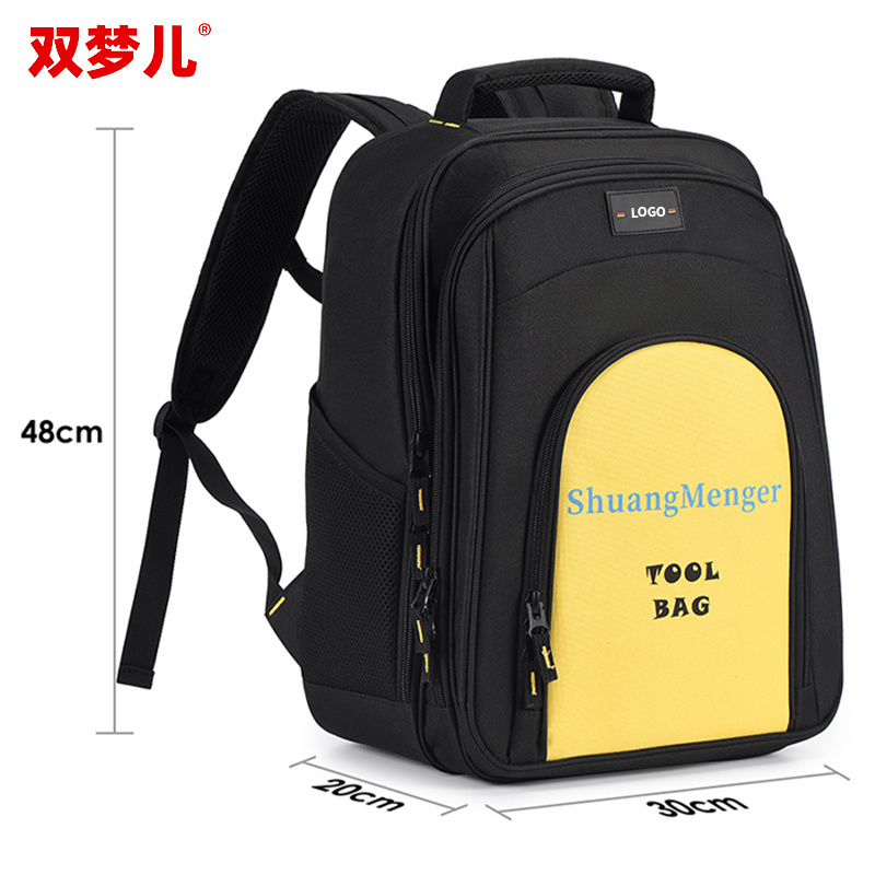 Multifunctional tool backpack Heavy tool organization bag with laptop compartment tool backpack