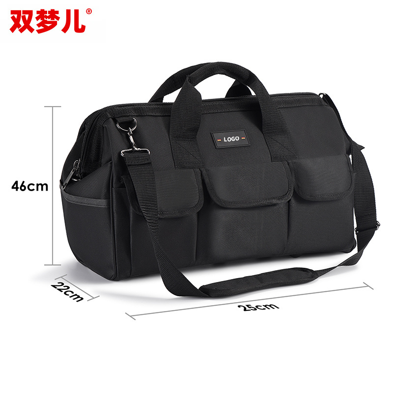 Custom logo High quality 600D storage Organizer Garden Work canvas Heavy Duty electrician tool bag