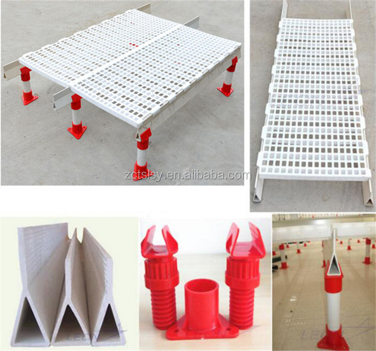 Chicken  Farming Plastic Slats Floor  Pvc Triangle Beam and Support Legs