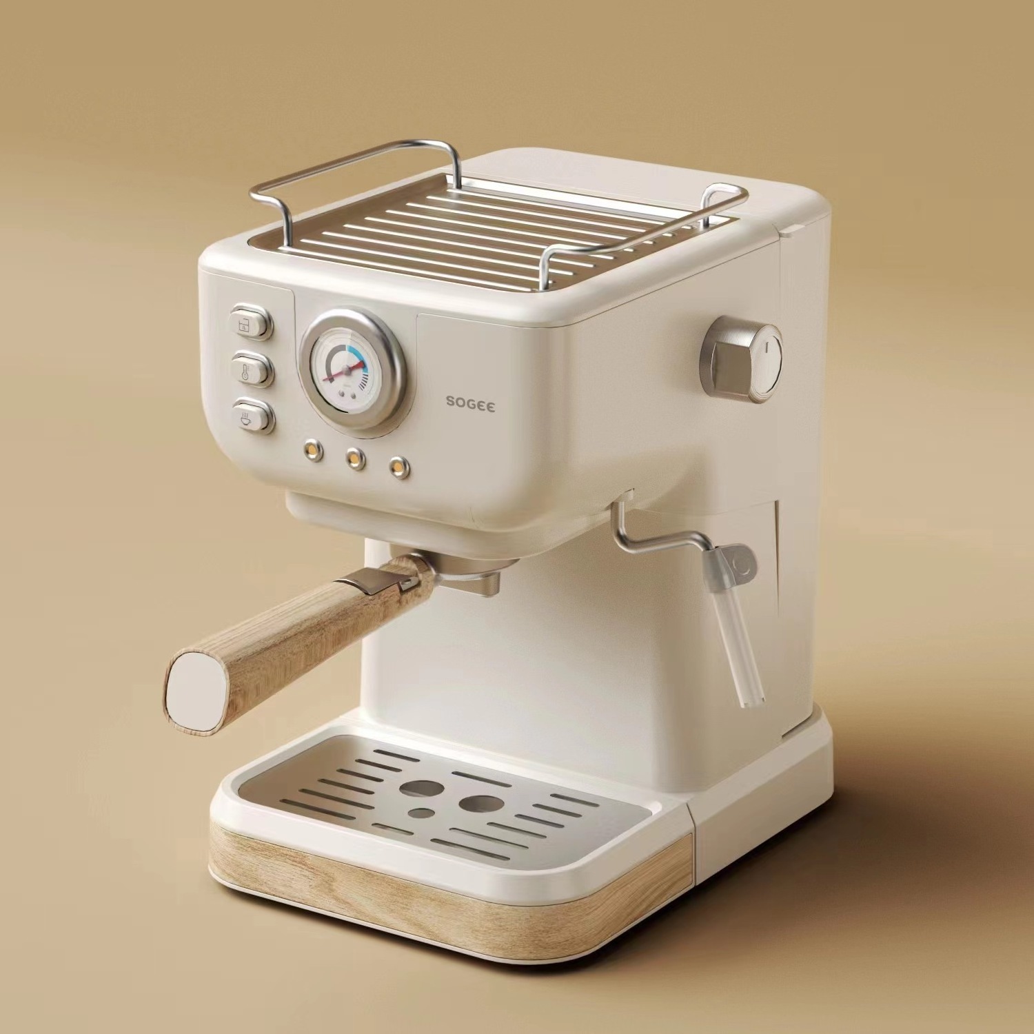 Retro style Italy Professional Home-use 15 Bar Cappuccino Or Latte Maker Espresso Coffee Machine