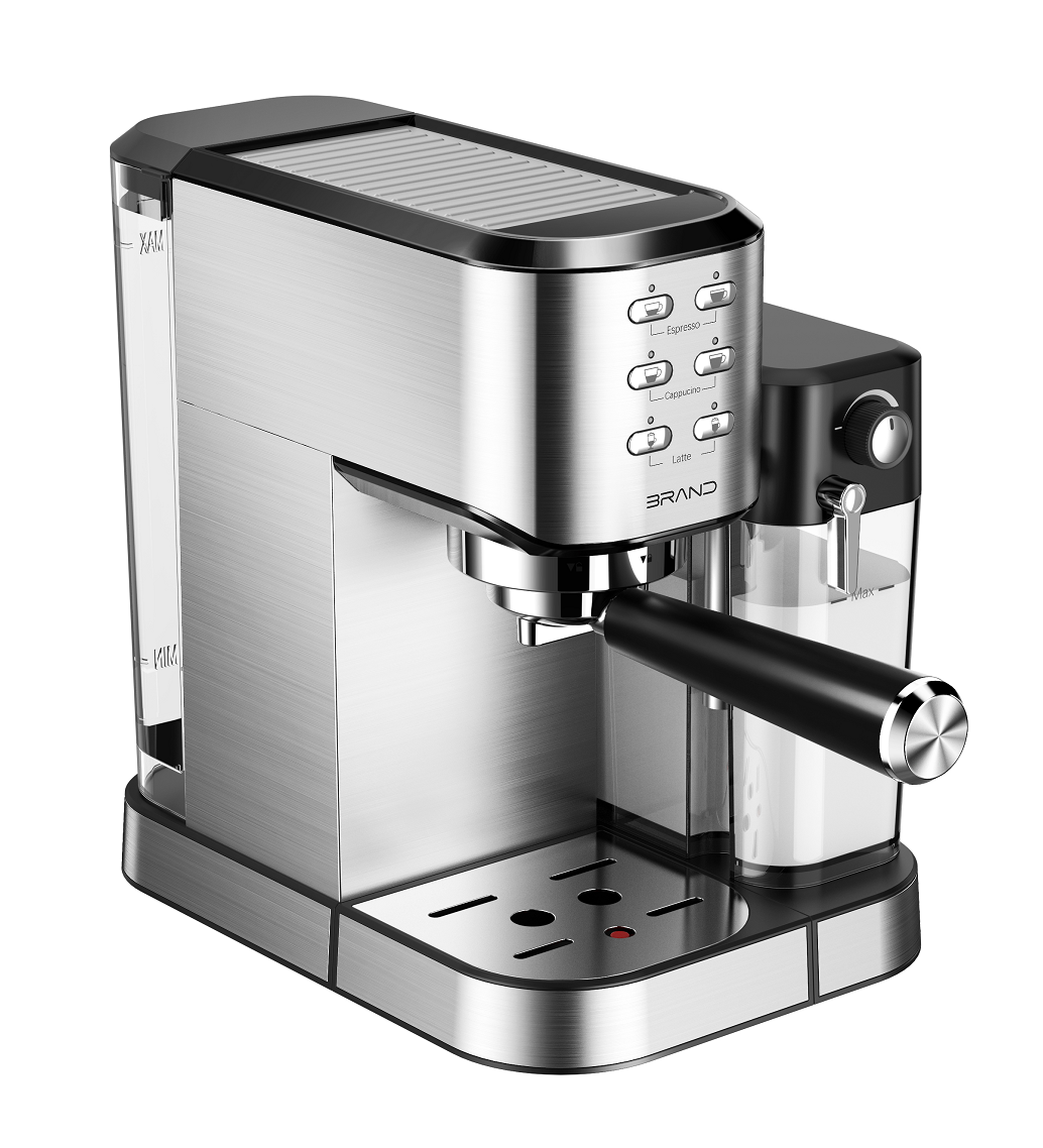 Household Steam Espresso And Cappuccino Maker Stainless Steel Coffee Maker Espresso Machine with milk tak