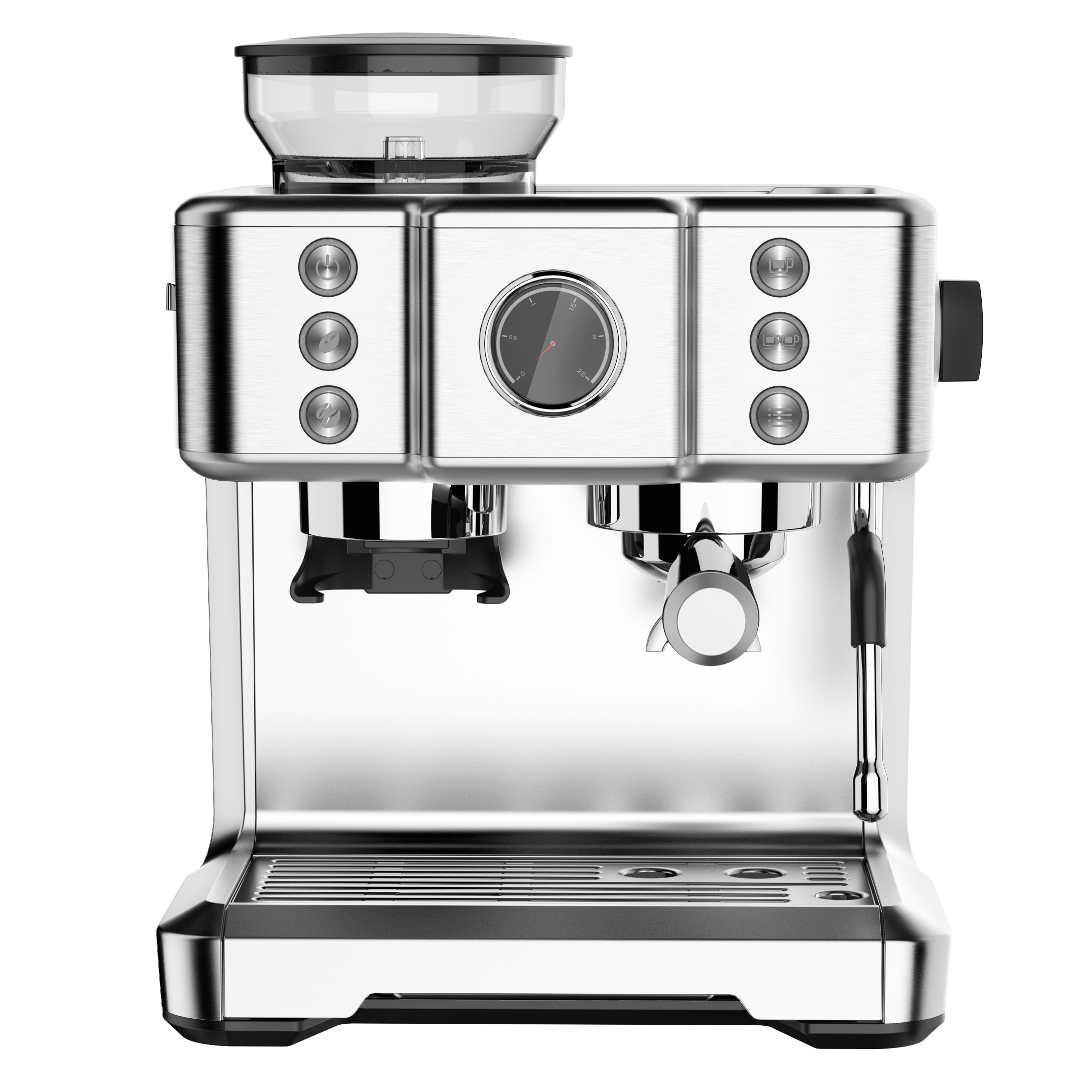 Coffee Machine Espresso Stainless Steel Coffee Maker Espresso Coffee Maker With Milk Frother