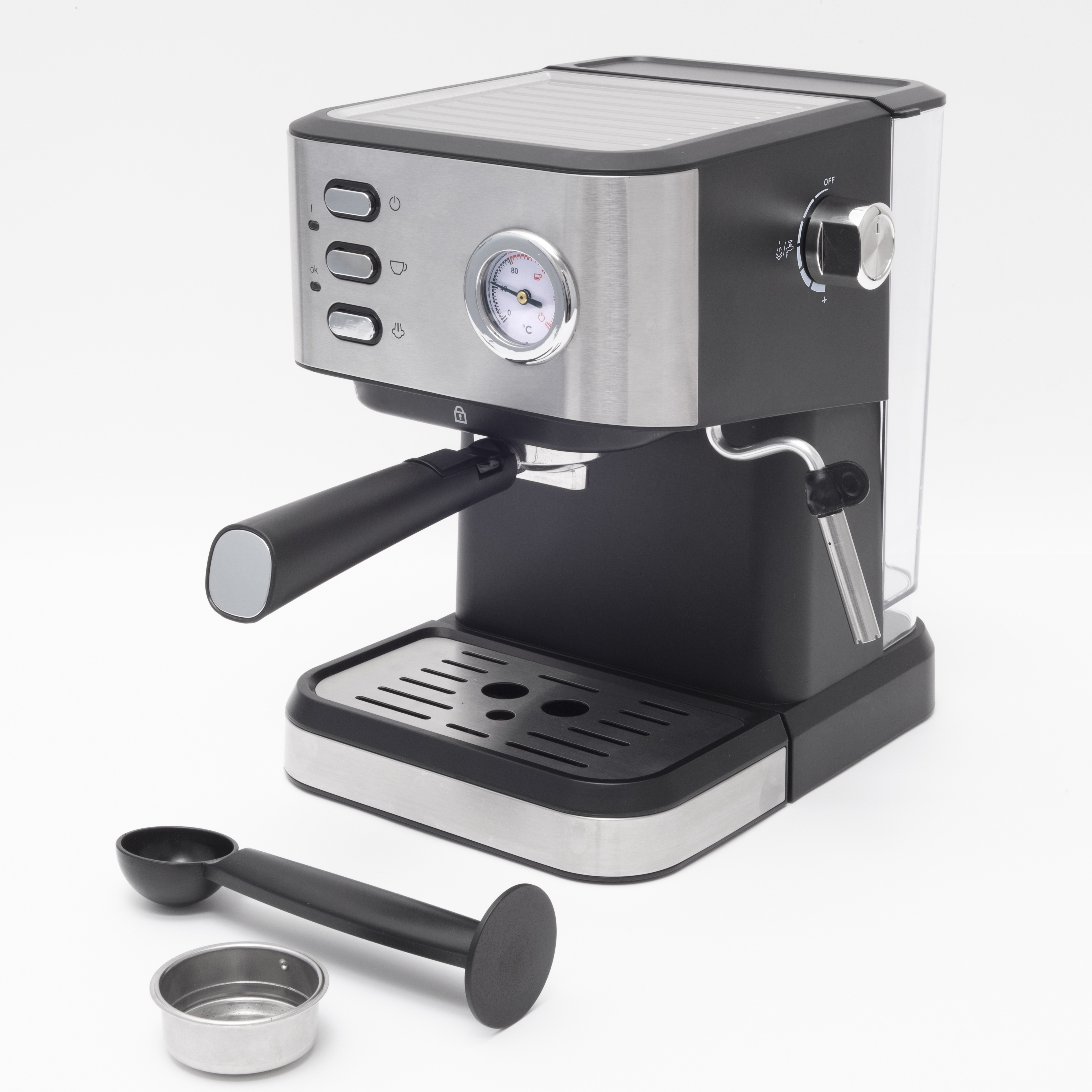 Aluminum 2 Cup Espresso Maker 20 Bar Or 15 Bar Restaurant Espresso Coffee Machine