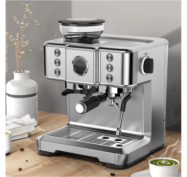 Coffee Machine Espresso Stainless Steel Coffee Maker Espresso Coffee Maker With Milk Frother