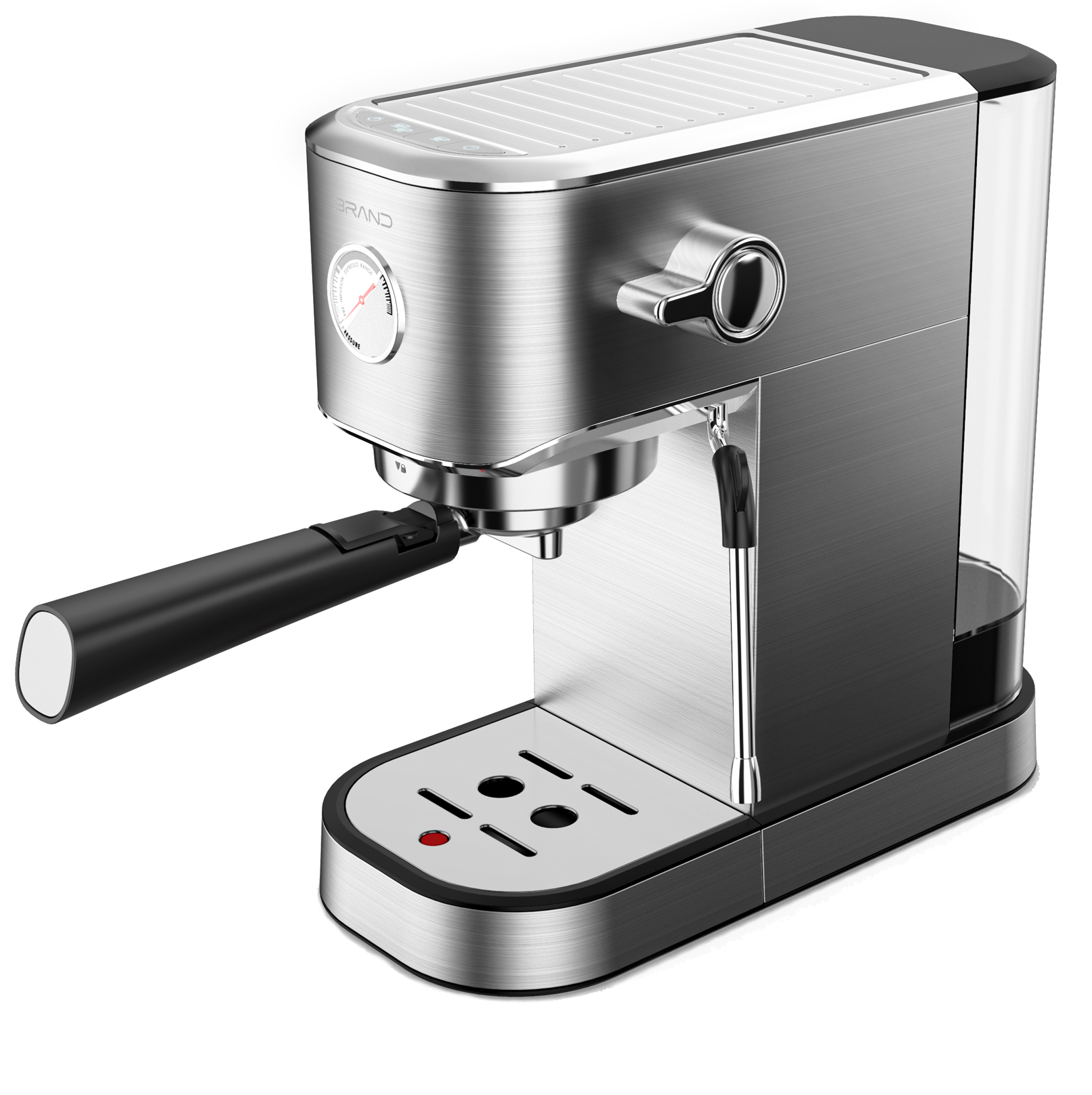 Espresso coffee machine 20 bar with milk frother wand and compact design espresso coffee maker for cappuccino and latte