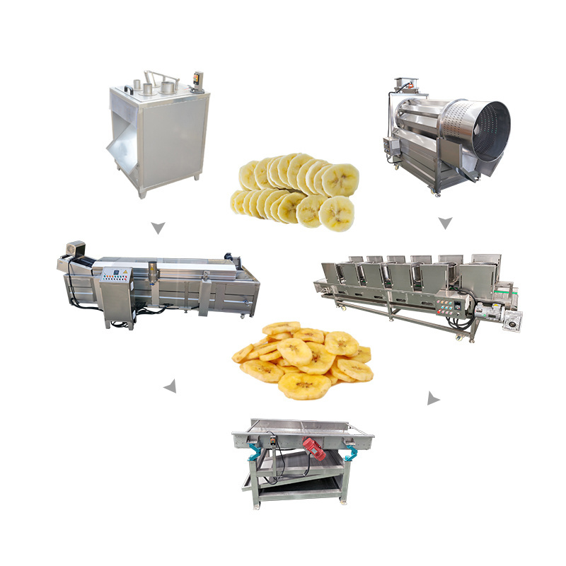 Snack making line thailand banana chips production banana chips making machines