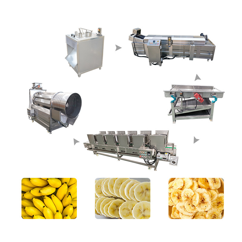 Snack making line thailand banana chips production banana chips making machines