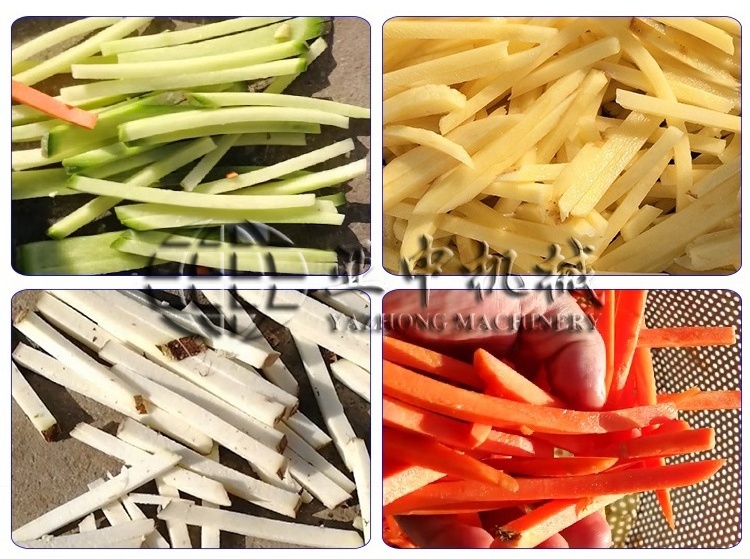 Auto Potato Chips Making Machine / French Fries  fruit vegetable cube cutter cutting machines