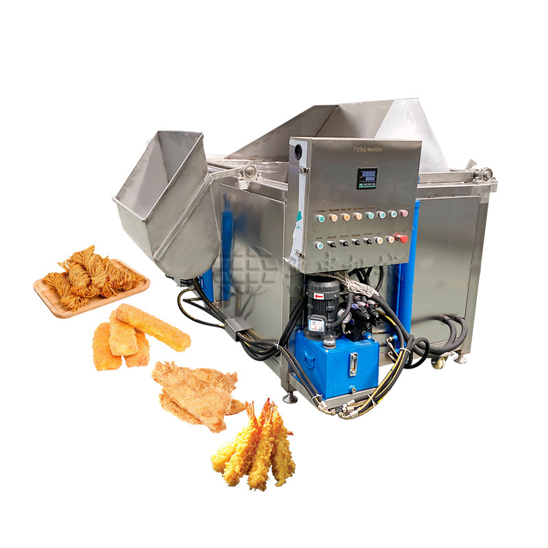 Yazhong Automatic gas continuous frier machine potato chips donut electric deep fryer making machine