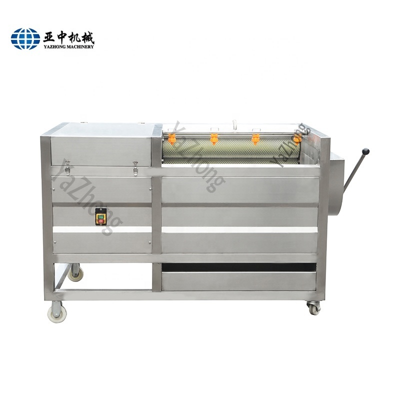 high capacity production line of carrot sweet potatoes walnut brush washing machine