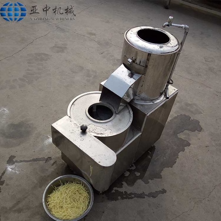 Factory Price Potato Washing Peeling Cutting All-in-One Machine