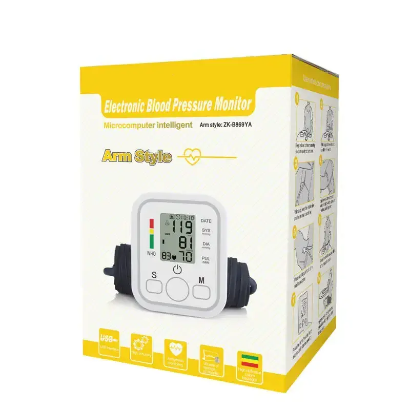 Bp Apparatus Digital Blood Pressure Monitor Electronic Bp Machine Built-in Battery Oem Blood Pressure Monitor