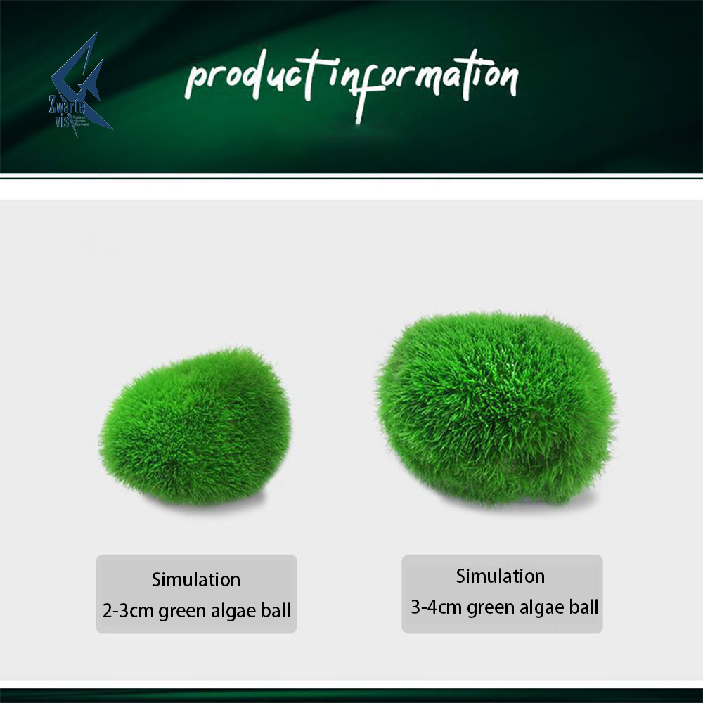 Marimo moss balls simulation aquarium plants algae fish shrimp tank decorations green aquarium ornamental foreground grass