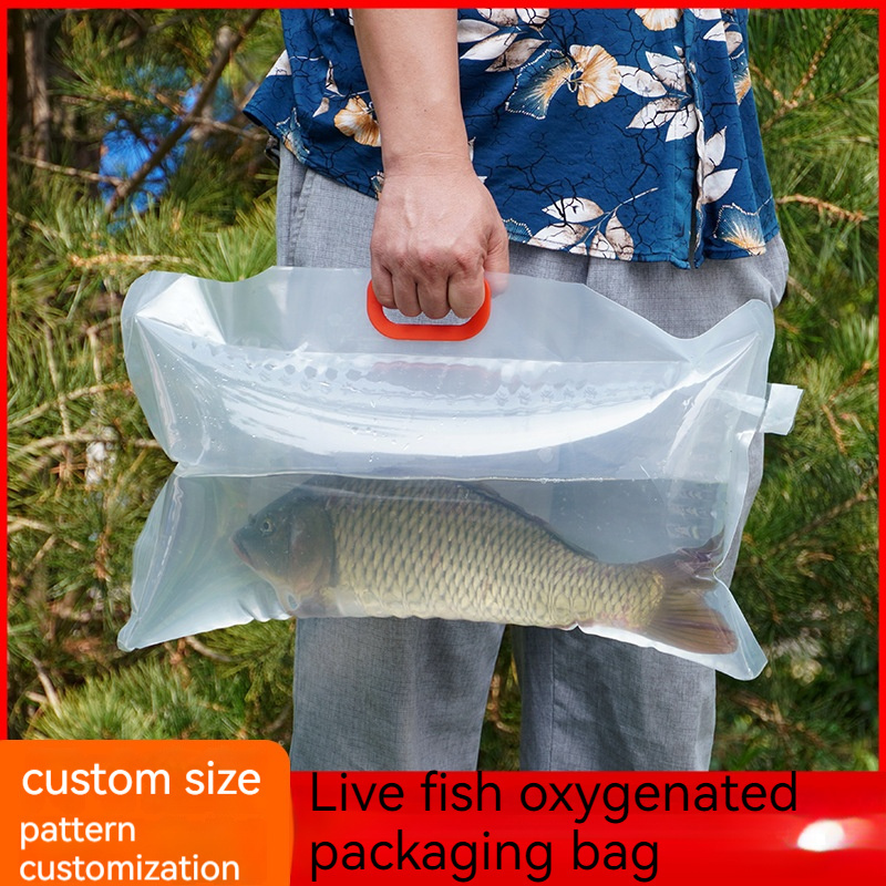 Live fish transportation oxygen packaging bag delivery gift bag oxygenated fish bag