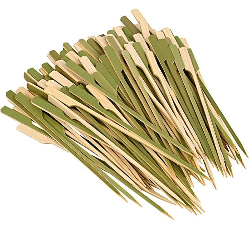 Wholesale BBQ Short Teppo Skewer Long Hot Dog Bamboo Sticks Disposable BBQ Bamboo Skewer Kebab Sticks