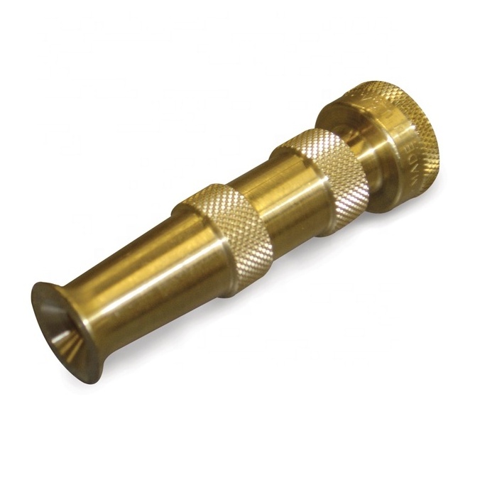 High quality CNC milling billet aluminum Brass adjustable hose nozzle as your design