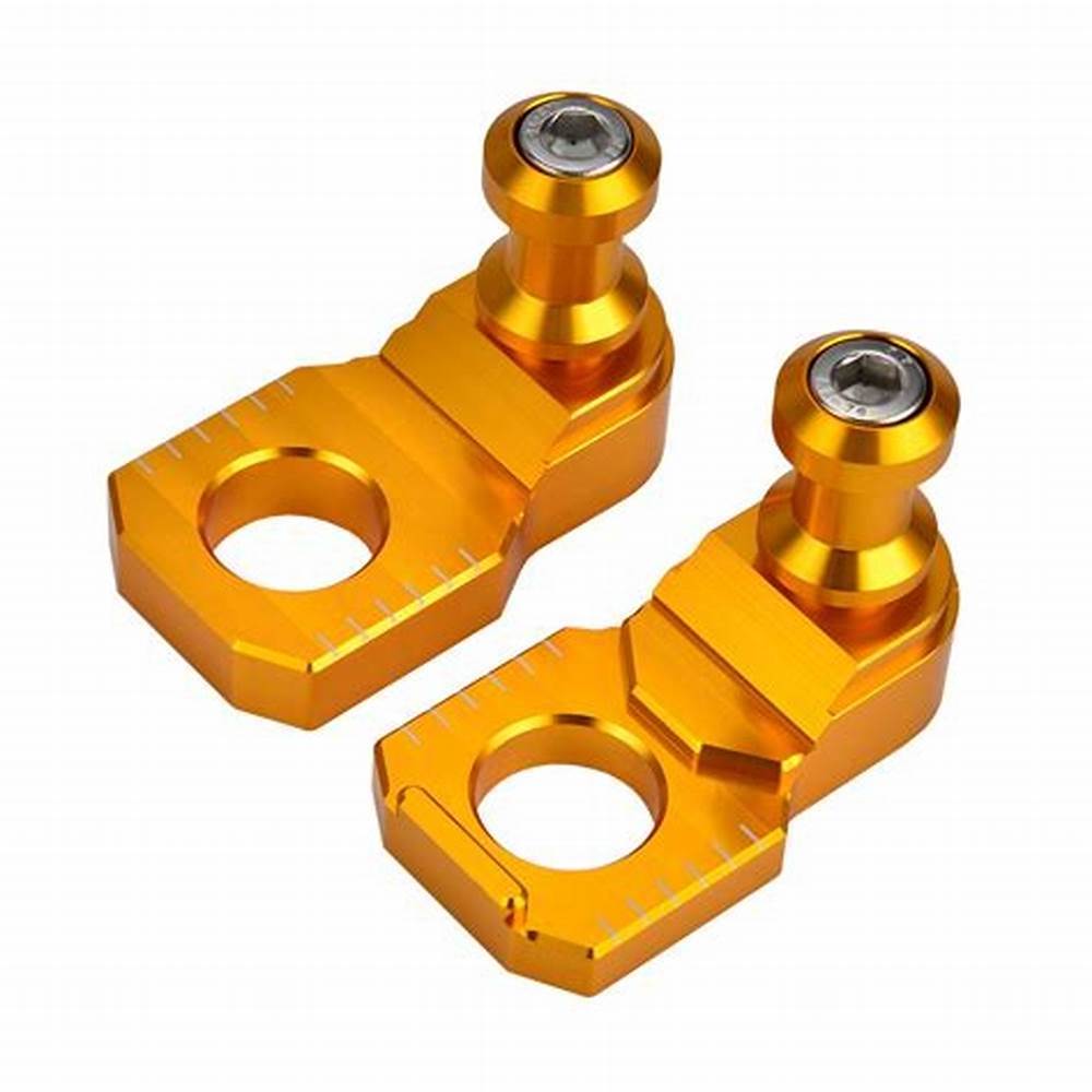 Best selling  CNC Aluminum OEM Racing Axle Block Slider Swingarm Spools Chain Adjuster for motorcycle