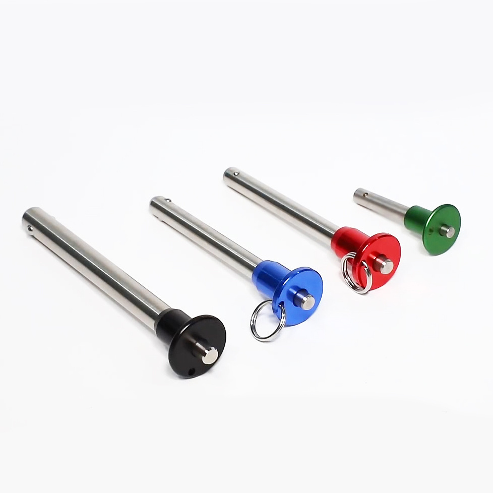 CNC custom Machined 316 304 marine ball lock detent pin bolt quick release pin ball locking pin