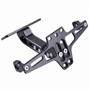 CNC machined aluminum fender bracket other motorcycle license plate frame by your drawing