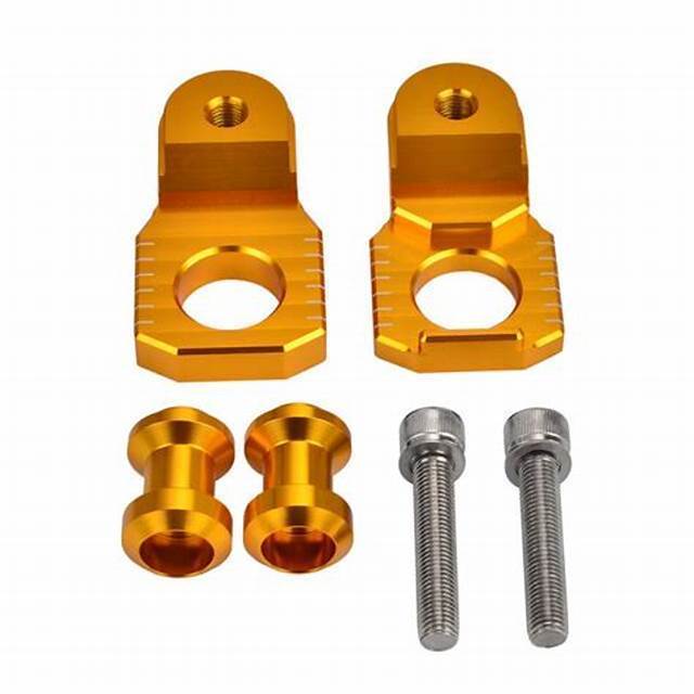 Best selling  CNC Aluminum OEM Racing Axle Block Slider Swingarm Spools Chain Adjuster for motorcycle